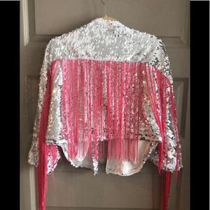 MISSGUIDED Fringe jacket 💗